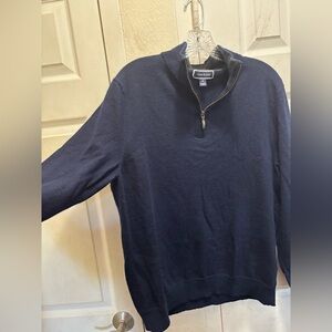 Club Room Navy Half-Zip Sweater